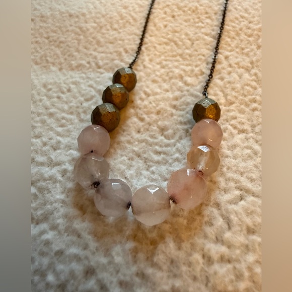 Set of 2 Pastel & Gold Beaded Necklaces - Picture 3 of 5